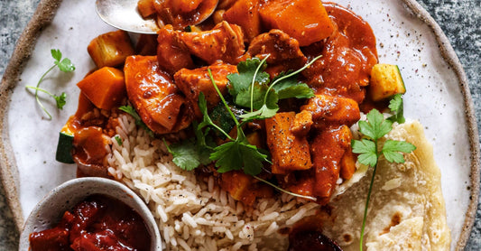 Slow-Cooked Butter Chicken, Pumpkin and Zucchini Curry