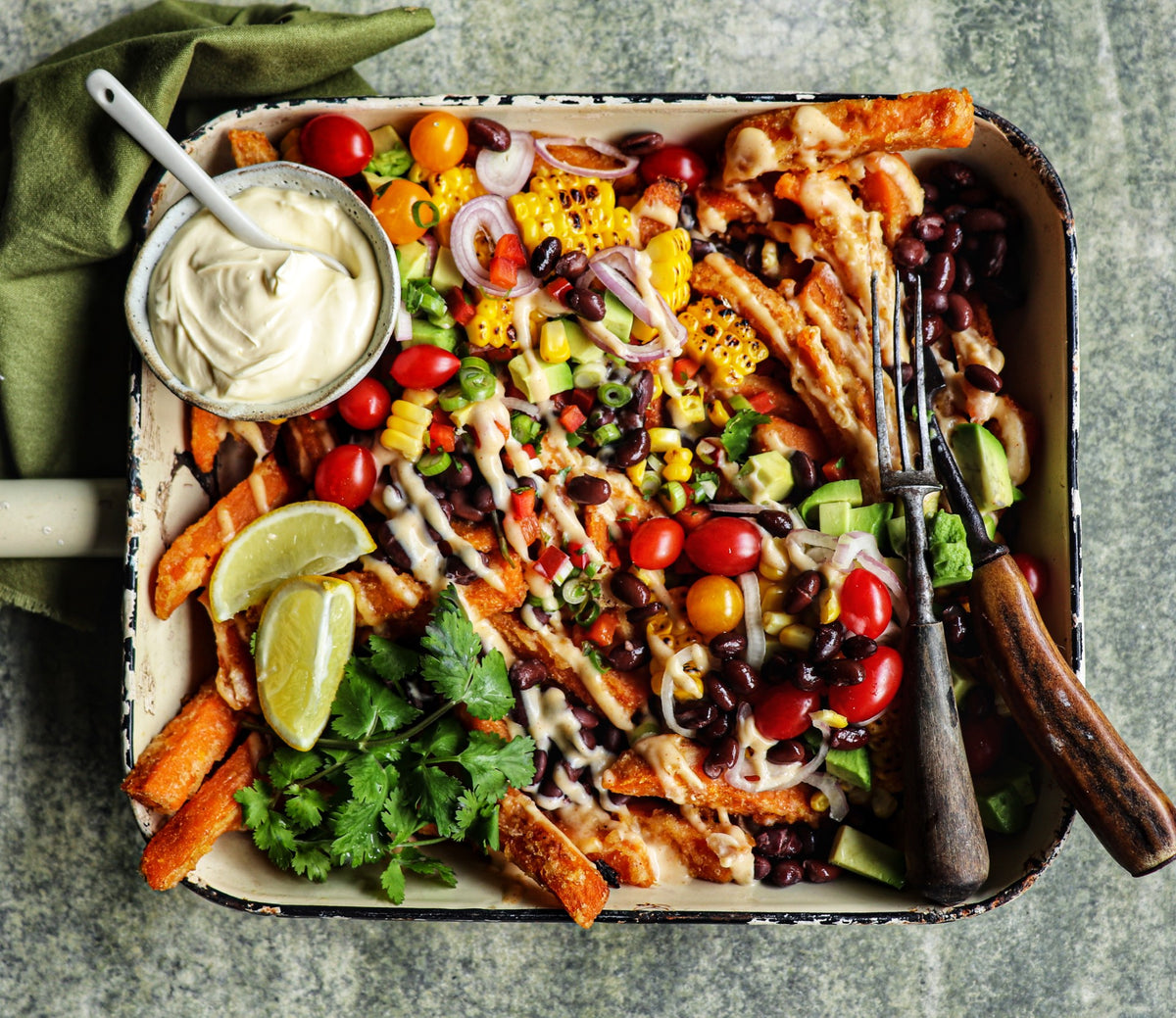 Spring Eats: Garden Loaded Fries – Backyard Farmer
