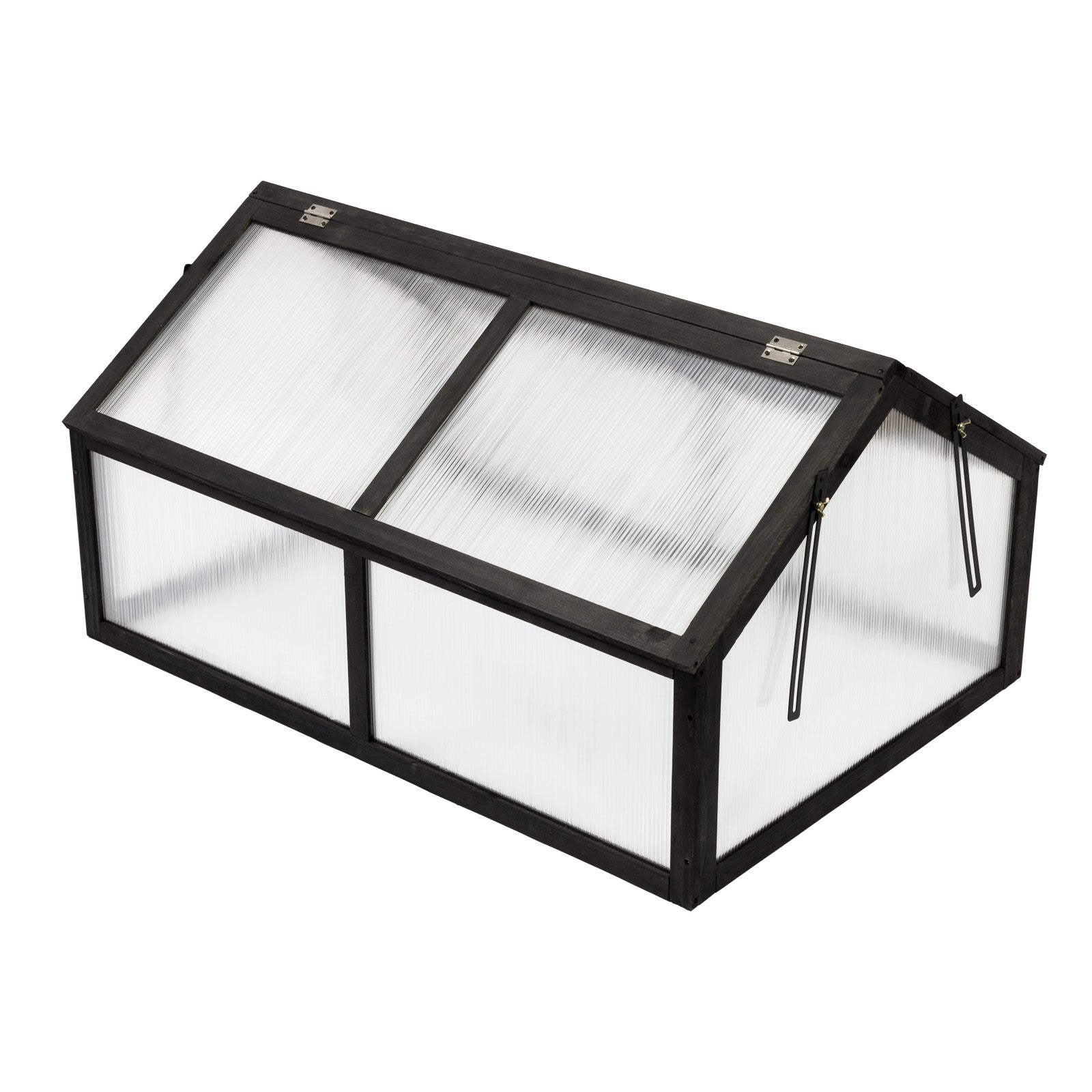 Dual Window Cold Frame Timber Greenhouse AMES Backyard Farmer