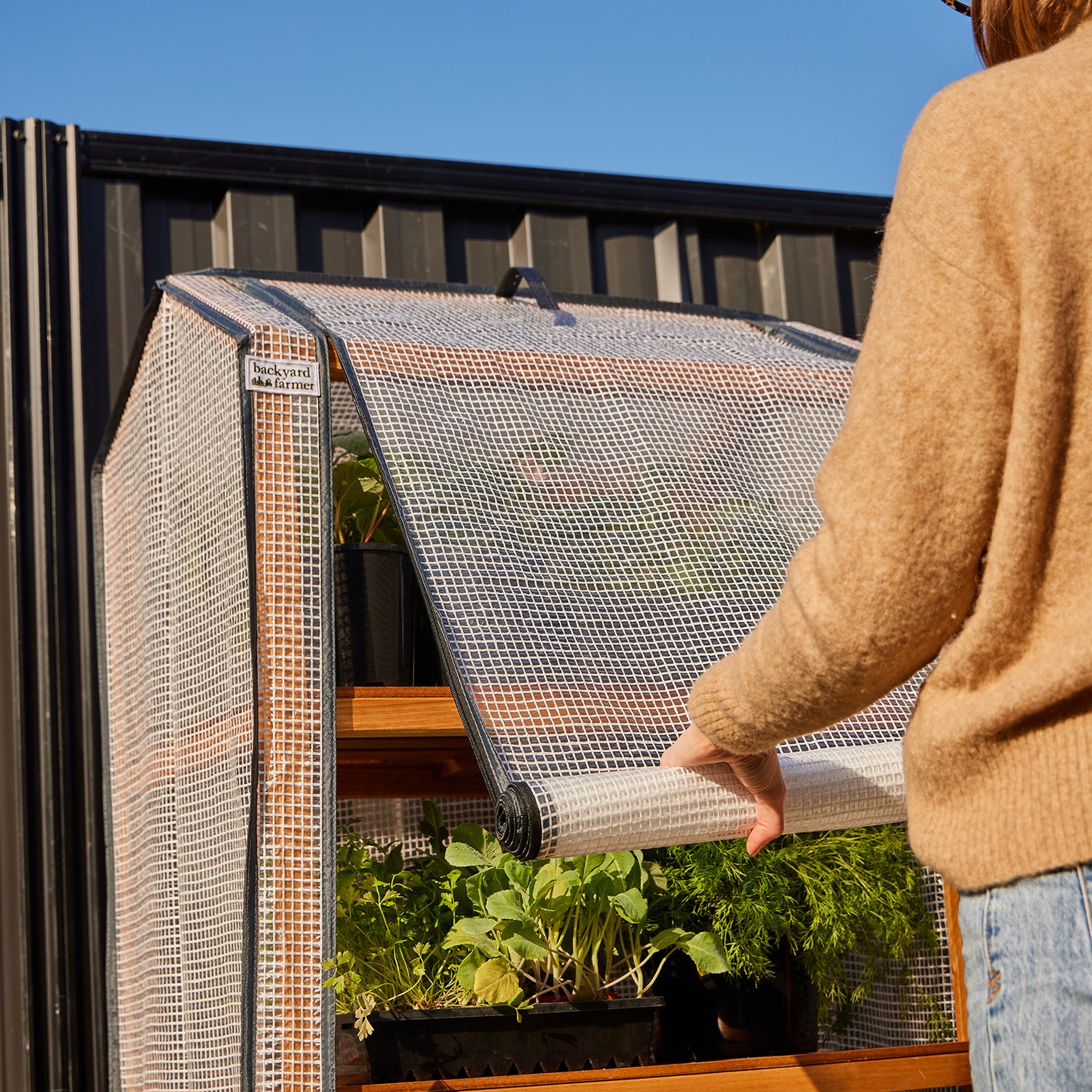 4 Shelf Timber Greenhouse